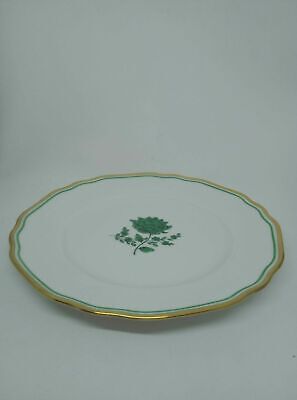 Augarten Dessertteller 20cm Dekor grüne Rosen 62 5851 75 mit Goldrand 60217