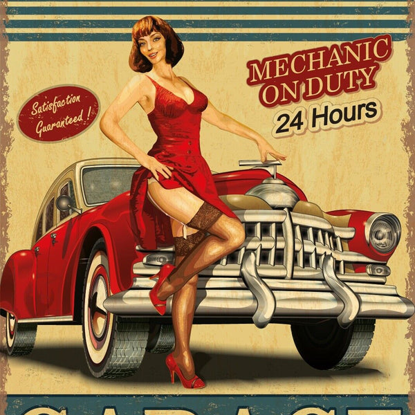 Nostalgie Schild Service Auto Repair Garage 12x18 / 20x30 / 30x40 Blech od. Holz