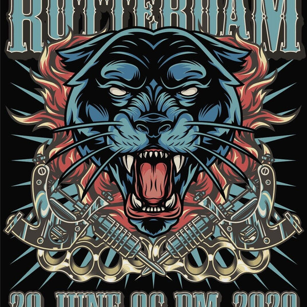 Nostalgie Schild Rotterdam Tattoo Convention 12x18 / 20x30 / 30x40 Blech od.Holz