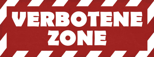 Schild Verbotene Zone Betreten Verboten Kein Eintritt 27x10 Blech od.Holz