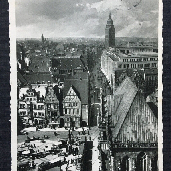 Bremen Marktplatz Obernsstrasse Stadt Turm Strassenbahn Deutschland 4006811 TH